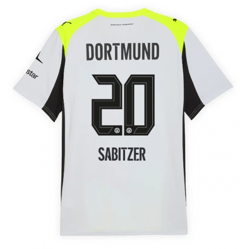 Borussia Dortmund Marcel Sabitzer #20 Tricou Fotbal Replică 2025-26 Barbati Deplasare Borussia Dortmund Marcel Sabitzer #20 Tricou Fotbal Replică 2025-26 Barbati Deplasare